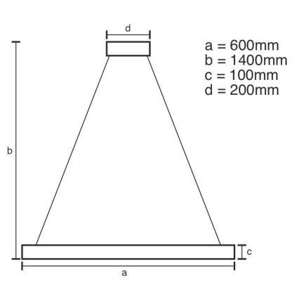 LED dimmbarer Kristall-Pendelleuchter an Seil LED/40W/230V 3000-6500K Chrom/Gold + Fernbedienung