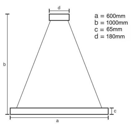 LED dimmbarer Kristall-Kronleuchter an Kabel LED/40W/230V 3000-6500K glänzender Chrom + Fernbedienung