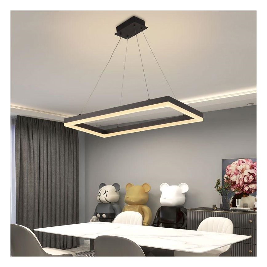 LED dimmbare Hängeleuchte an Kabel LED/40W/230V 3000-6500K + Fernbedienung