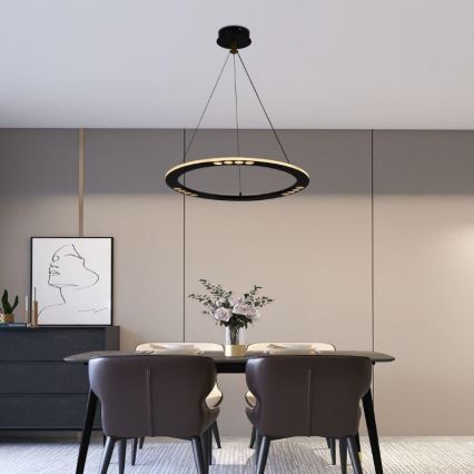 LED dimmbare Hängeleuchte an Kabel LED/40W/230V 3000-6500K + Fernbedienung