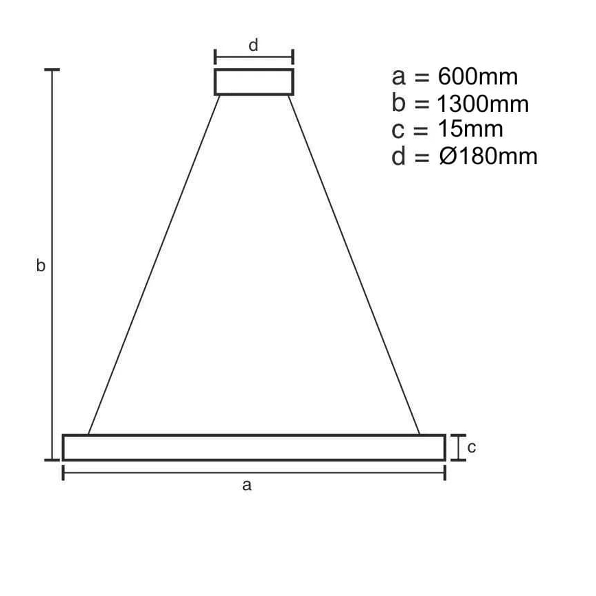 LED dimmbare Hängeleuchte an Kabel LED/40W/230V 3000-6500K + Fernbedienung
