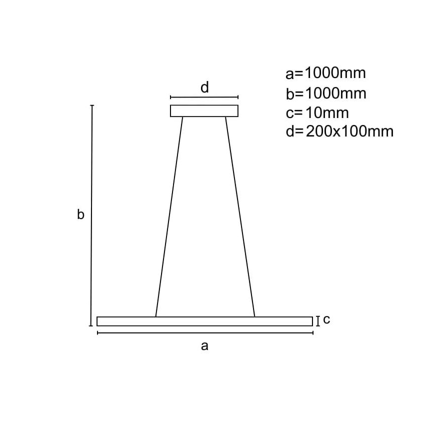 LED dimmbare Hängeleuchte an Kabel LED/40W/230V 3000-6500K Weiß + Fernbedienung