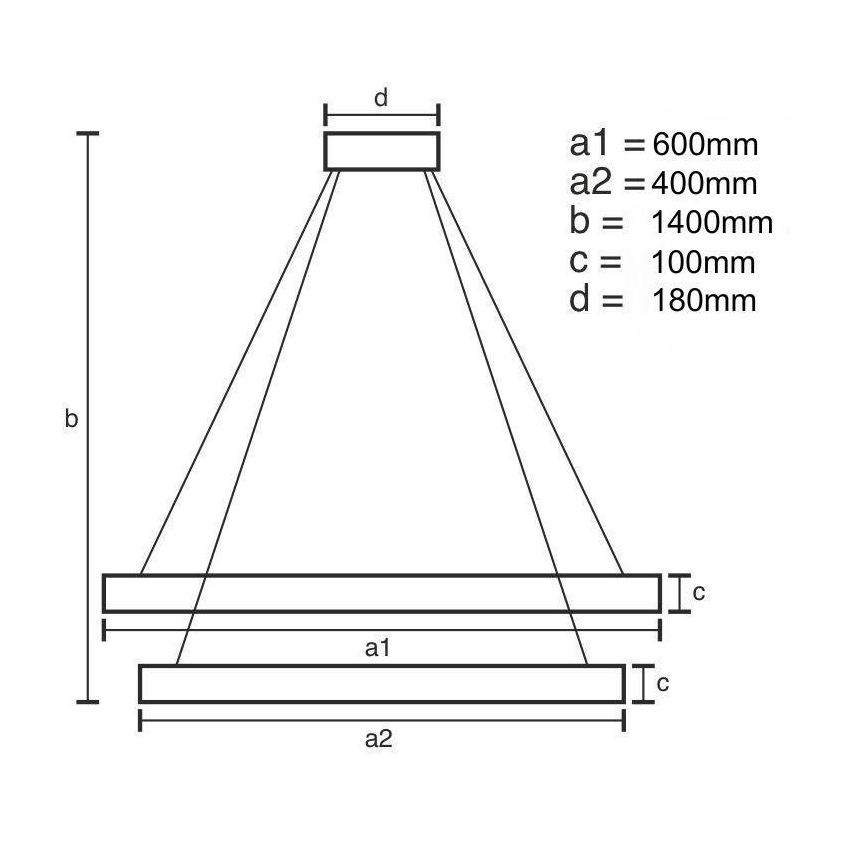 LED dimmbarer Kristall-Pendelleuchter an Seil LED/65W/230V 3000-6500K glänzender Chrom + Fernbedienung