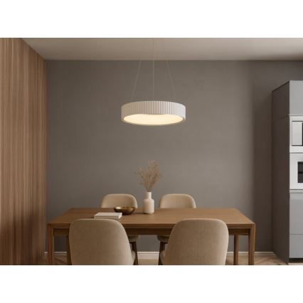 LED-dimmbare Hängeleuchte an Seil LED/75W/230V 3000-6500K Ø 49 cm + Fernbedienung