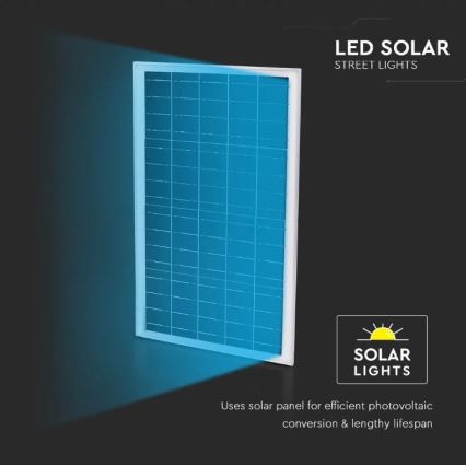 LED dimmbare Solar-Straßenleuchte LED/50W/6,4V 4000K IP65 50000 mAh + Fernbedienung