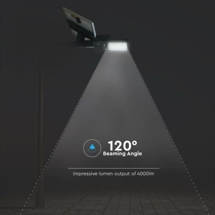 LED dimmbare Solar-Straßenleuchte LED/50W/6,4V 4000K IP65 50000 mAh + Fernbedienung