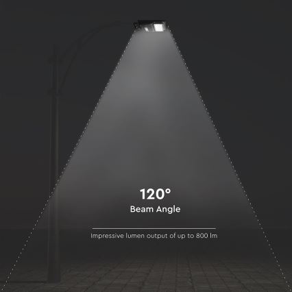 LED dimmbare Solar-Straßenleuchte mit Bewegungs- und Dämmerungssensor LED/6W/3,2V 6000K IP65 5000 mAh schwarz + Fernbedienung