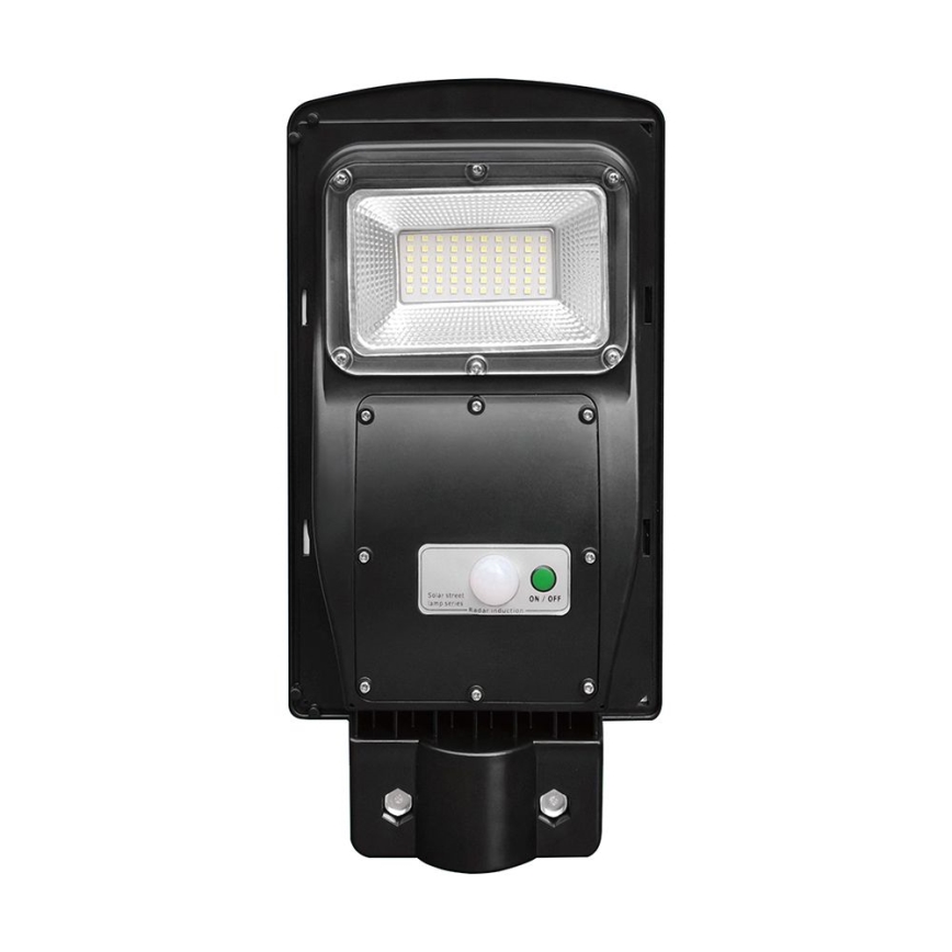 LED dimmbare Solar-Straßenleuchte mit Bewegungs- und Dämmerungssensor LED/6W/3,2V 6000K IP65 5000 mAh schwarz + Fernbedienung