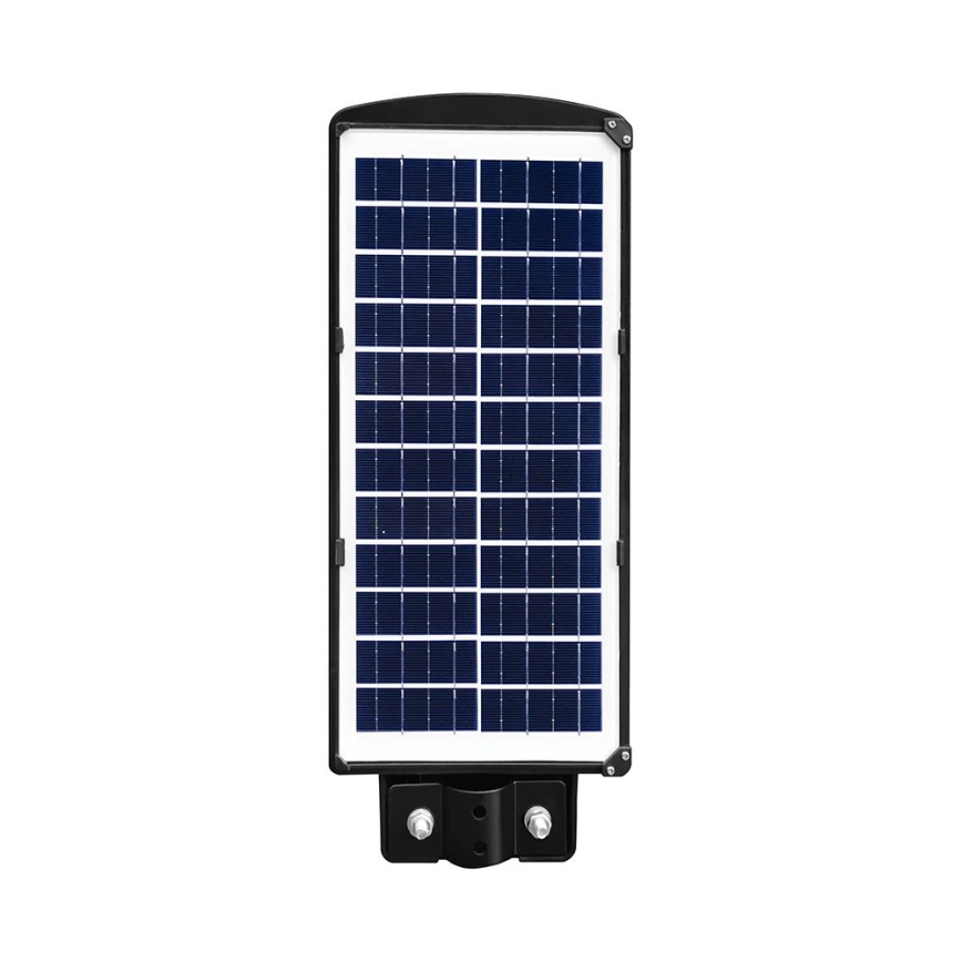 LED dimmbare Solar-Straßenleuchte mit Bewegungs- und Dämmerungssensor LED/8W/3,2V 6000K IP65 9000 mAh schwarz + Fernbedienung