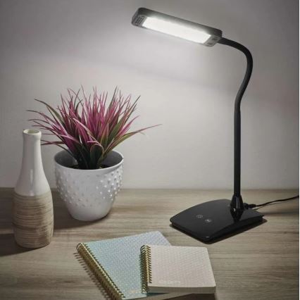 LED-dimmbare Tischlampe EDDY LED/6W/230V 3000/4500/6800K schwarz