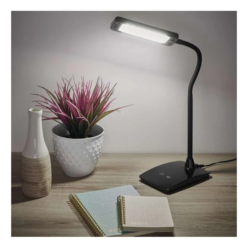 LED-dimmbare Tischlampe EDDY LED/6W/230V 3000/4500/6800K schwarz