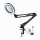 LED dimmbare Tischlampe mit Lupe LED/22W/5V 4000-6000K schwarz