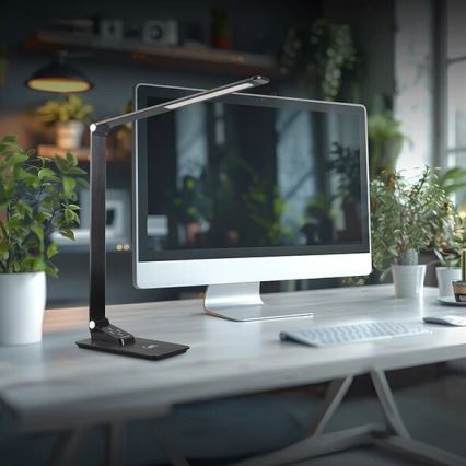 LED dimmbare Tischlampe mit USB LED/7W/230V 3000K/4000K/5500K schwarz