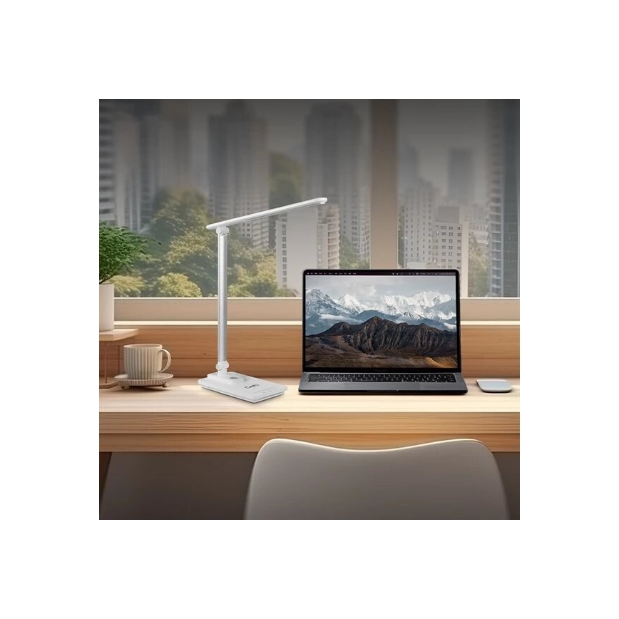 LED dimmbare Tischlampe mit USB LED/9W/230V 3000K/4000K/5500K Weiß