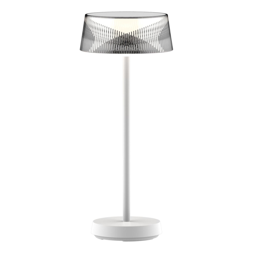 LED dimmbare Touch-Außen-Tischlampe CASABLANCA LED/3,4W/5V USB 3600 mAh IP44 weiß