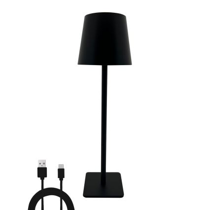 LED dimmbare Touch-Tischlampe LED/5W/5V USB 1200 mAh schwarz
