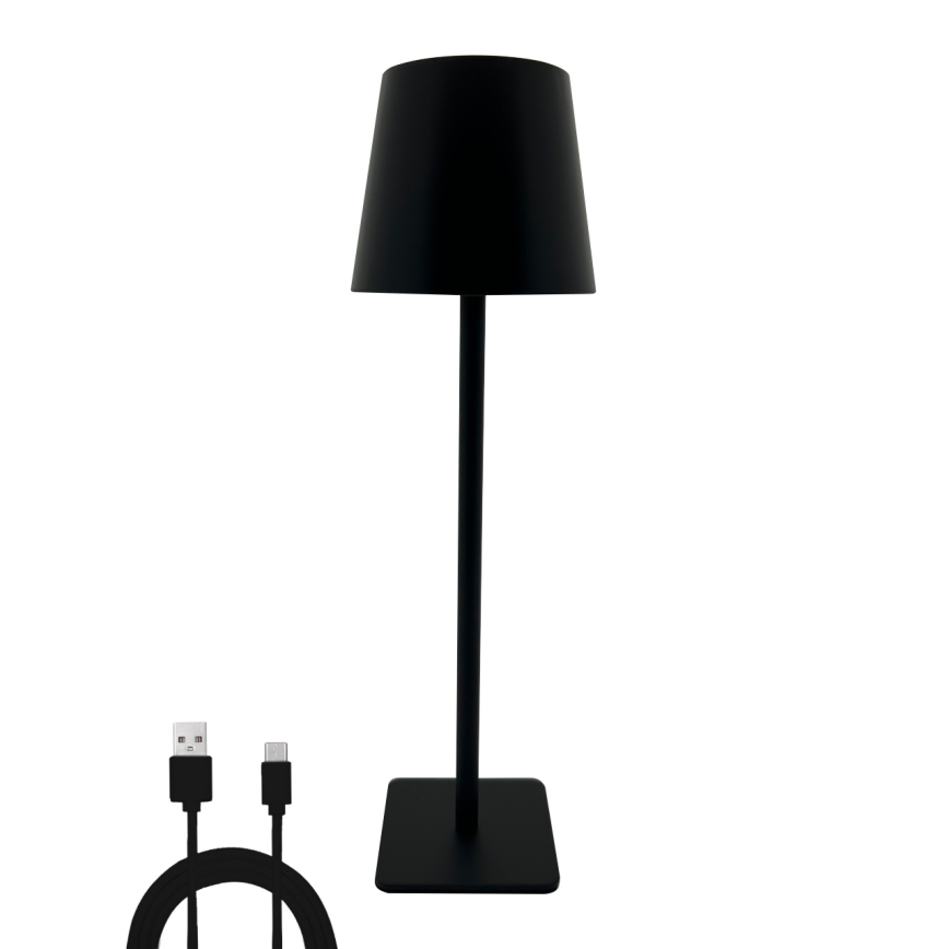 LED dimmbare Touch-Tischlampe LED/5W/5V USB 1200 mAh schwarz
