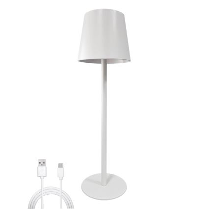 LED dimmbare Touch-Tischlampe LED/5W/5V USB 1200 mAh weiß