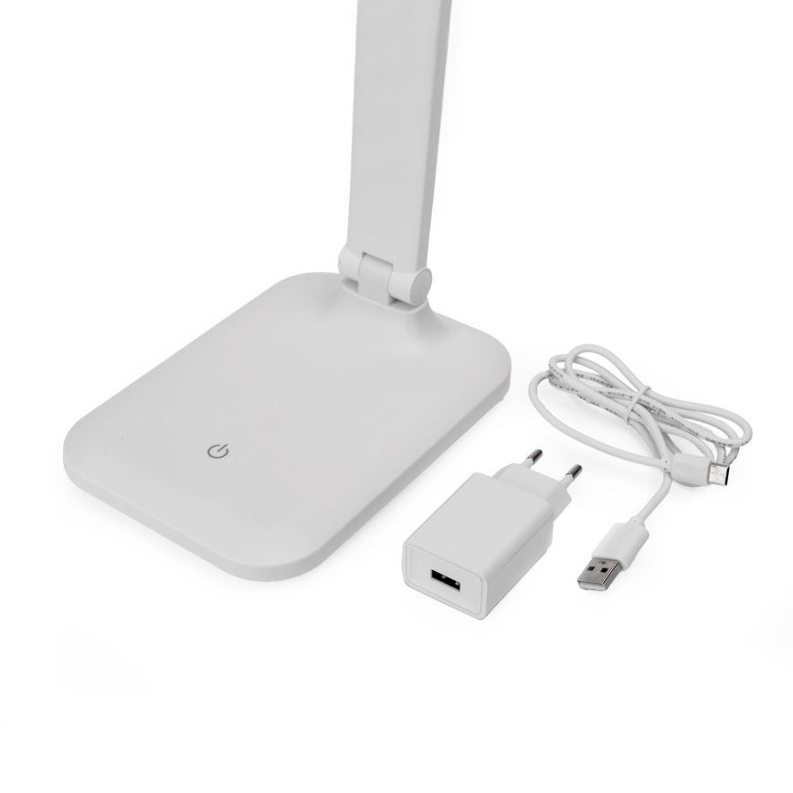 LED Dimmbare Touch Tischlampe mit USB-Anschluss REMUS LED/5W/230V weiß