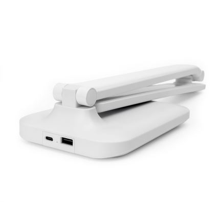 LED Dimmbare Touch Tischlampe mit USB-Anschluss REMUS LED/5W/230V weiß