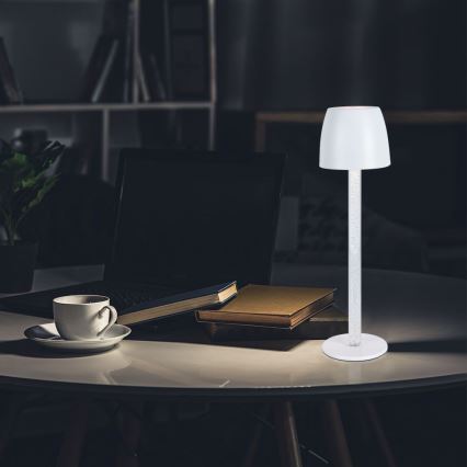 LED Dimmbarer wiederaufladbarer Touch-Tischleuchte LED/3W/5V 3000K 1800 mAh Weiß