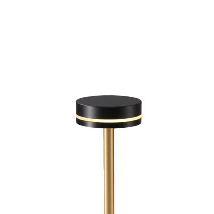 LED-dimmbare, wiederaufladbare Schreibtischlampe SAM LED/5W/5V schwarz/gold