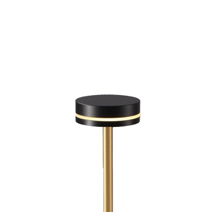 LED-dimmbare, wiederaufladbare Schreibtischlampe SAM LED/5W/5V schwarz/gold