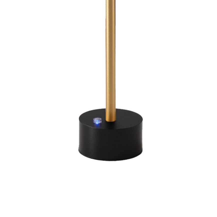 LED-dimmbare, wiederaufladbare Schreibtischlampe SAM LED/5W/5V schwarz/gold