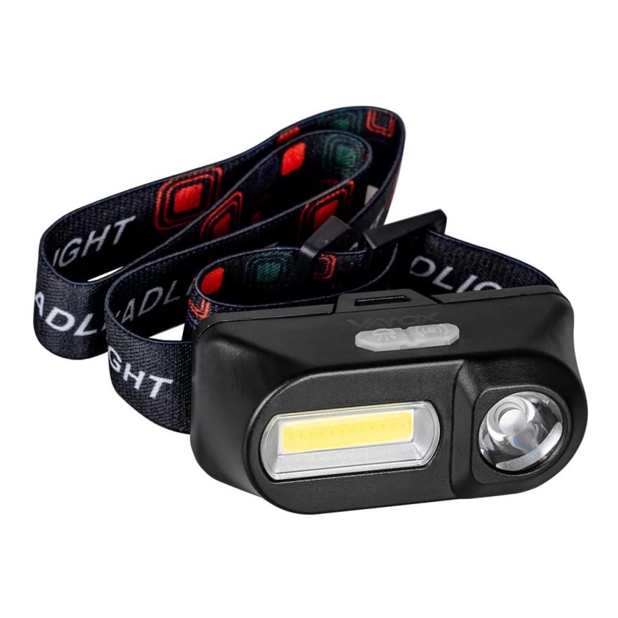LED dimmbare wiederaufladbare Stirnlampe 2xLED/5V IP44 210 lm 2000 mAh