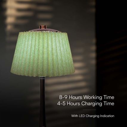 LED Dimmbares wiederaufladbares Touch-Tischlicht LED/1,5W/5V 3000/4000/6000K 1800 mAh grün
