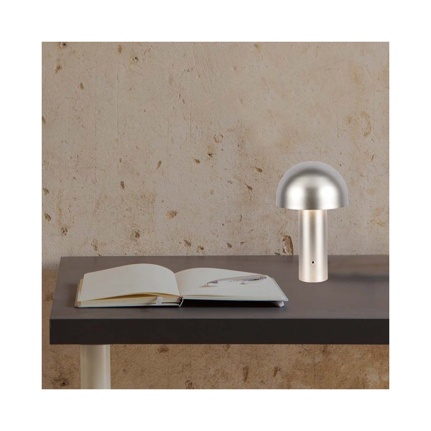 LED dimmbare wiederaufladbare Touch-Tischlampe LED/1W/5V 3000-6000K 1800 mAh gold
