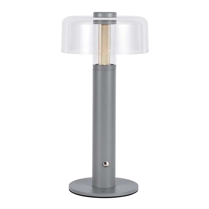 LED dimmbare wiederaufladbare Touch-Tischlampe LED/1W/5V 3000K 1800 mAh grau