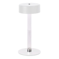 LED dimmbare, wiederaufladbare Touch-Tischlampe LED/3W/5V 3000-6000K 2400 mAh weiß