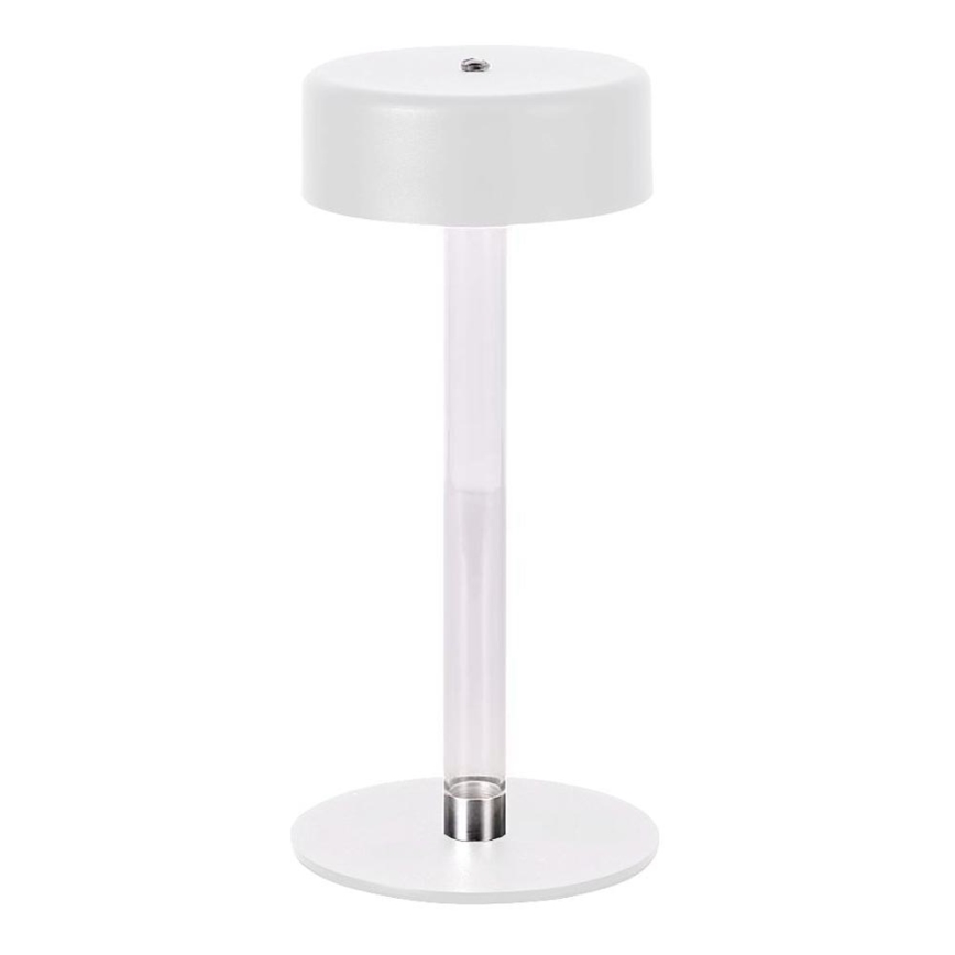 LED dimmbare, wiederaufladbare Touch-Tischlampe LED/3W/5V 3000-6000K 2400 mAh weiß