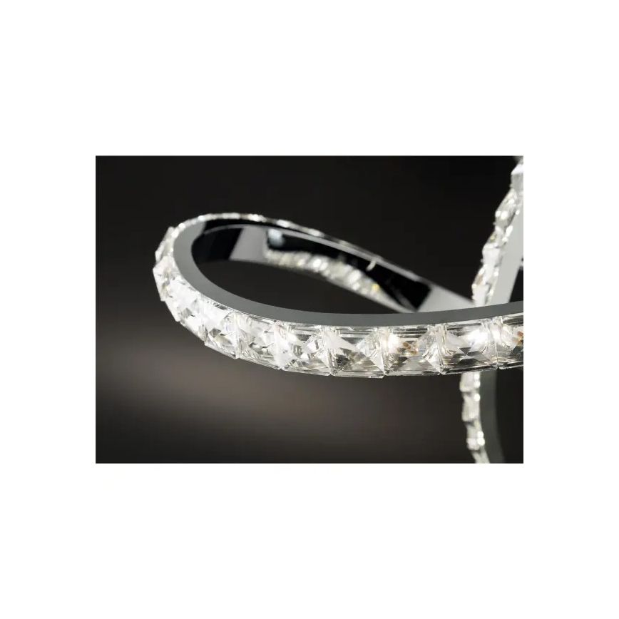 LED dimmbarer Aufbau-Deckenleuchter ABRO LED/26W/230V glänzendes Chrom