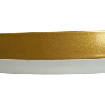 LED Dimmbarer Deckenleuchter LED/40W/230V 3000-6500K Gold + Fernbedienung