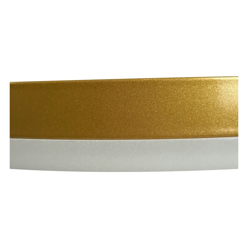 LED Dimmbarer Deckenleuchter LED/40W/230V 3000-6500K Gold + Fernbedienung
