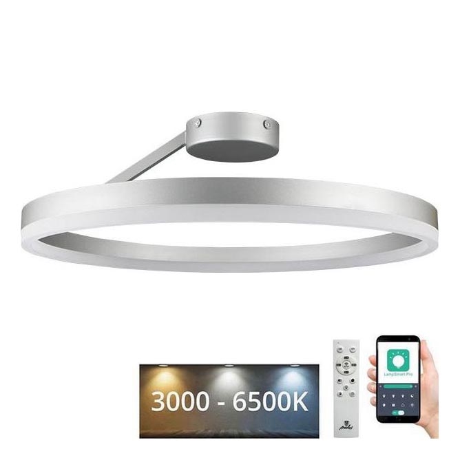 LED Dimmbarer Deckenleuchter LED/40W/230V 3000-6500K mattchrom + Fernbedienung
