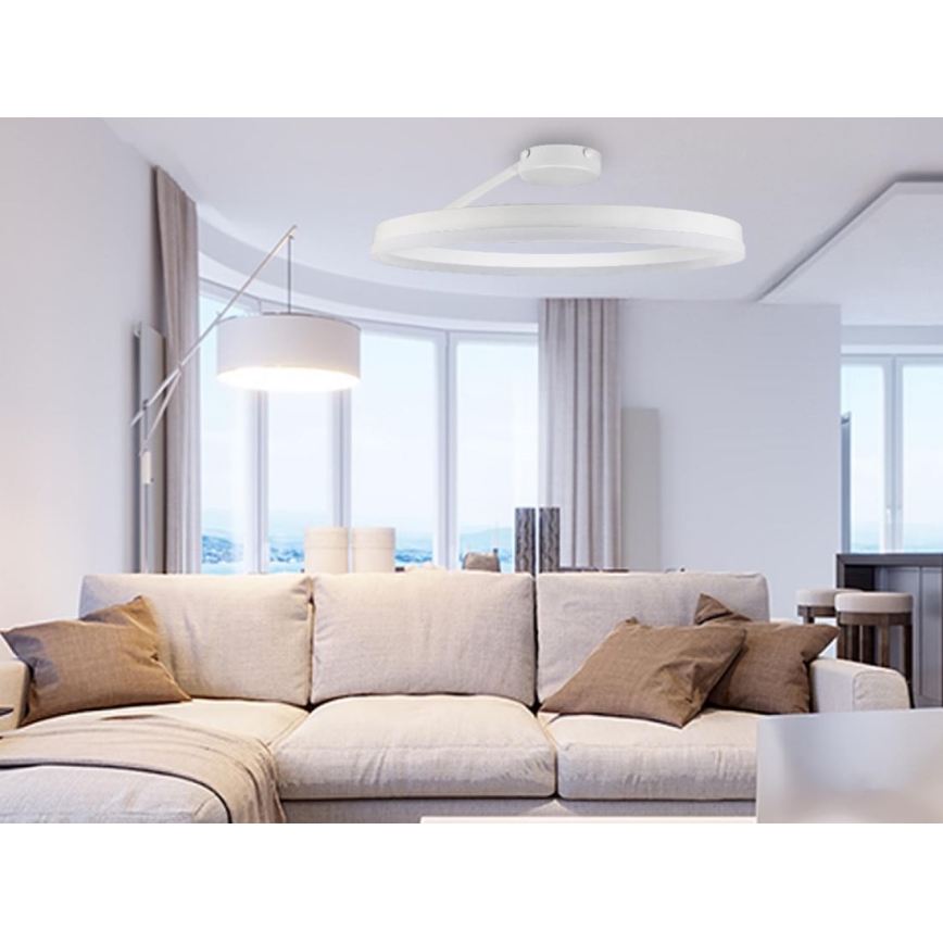 LED Dimmbarer Deckenleuchter LED/40W/230V 3000-6500K Weiß + Fernbedienung