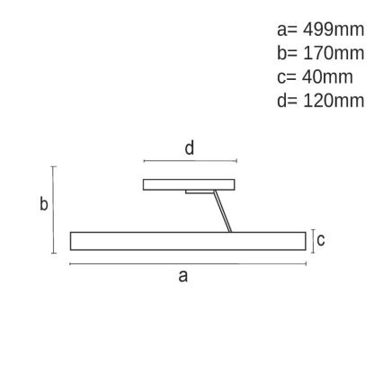 LED Dimmbarer Deckenleuchter LED/40W/230V 3000-6500K Weiß + Fernbedienung