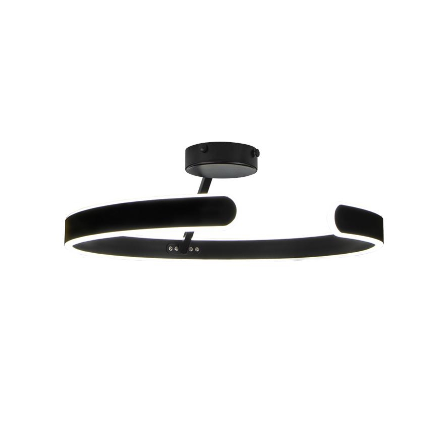 LED Dimmbarer Deckenleuchter LED/72W/230V 3000-6500K Schwarz + Fernbedienung