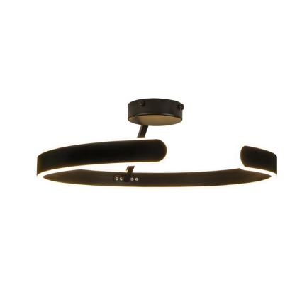 LED Dimmbarer Deckenleuchter LED/72W/230V 3000-6500K Schwarz + Fernbedienung