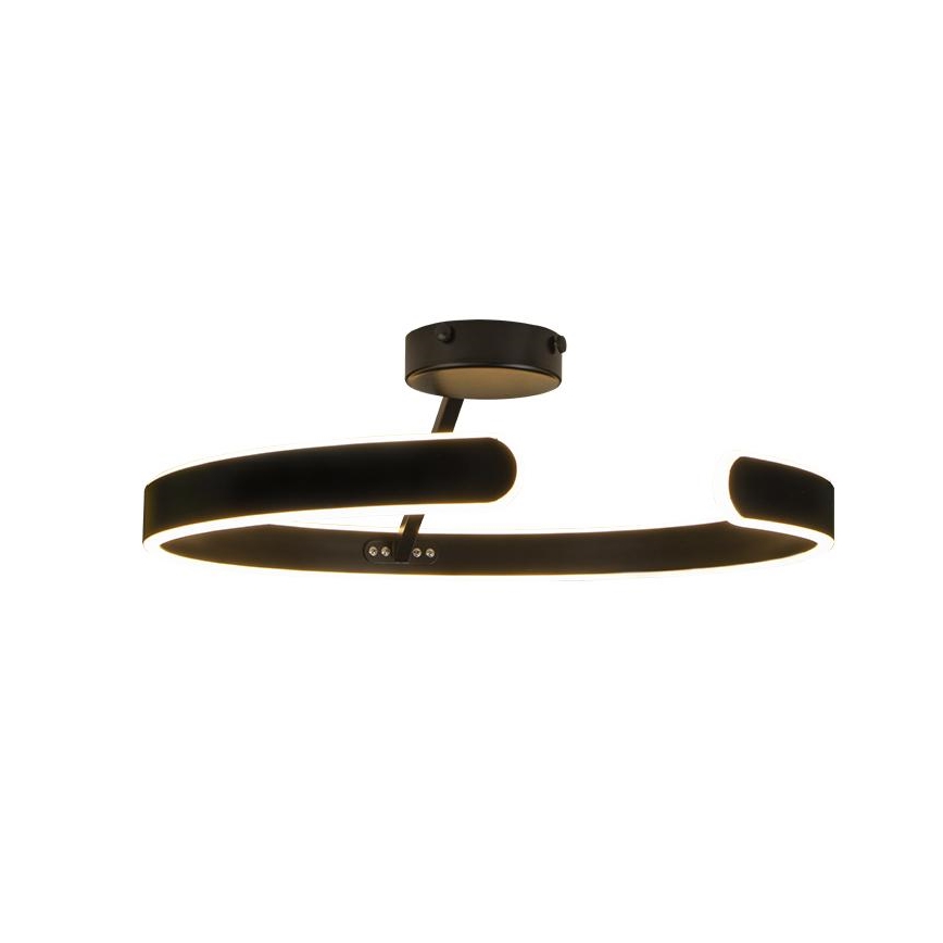 LED Dimmbarer Deckenleuchter LED/72W/230V 3000-6500K Schwarz + Fernbedienung