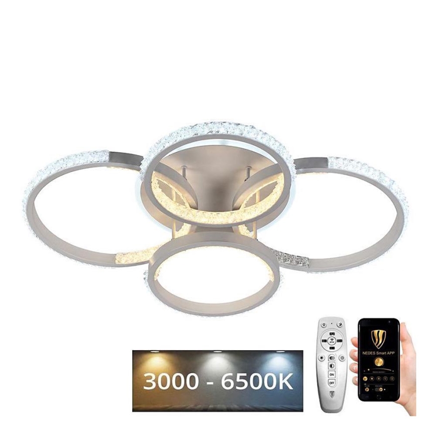 LED Dimmbarer Deckenleuchter LED/80W/230V 3000-6500K + Fernbedienung