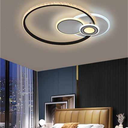 LED Dimmbarer Deckenleuchter LED/80W/230V 3000-6500K + Fernbedienung