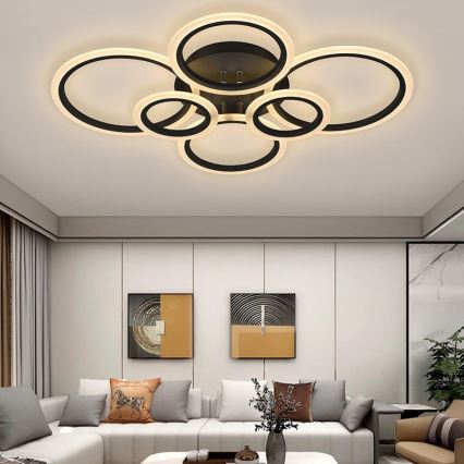 LED Dimmbarer Deckenleuchter LED/85W/230V 3000-6500K + Fernbedienung