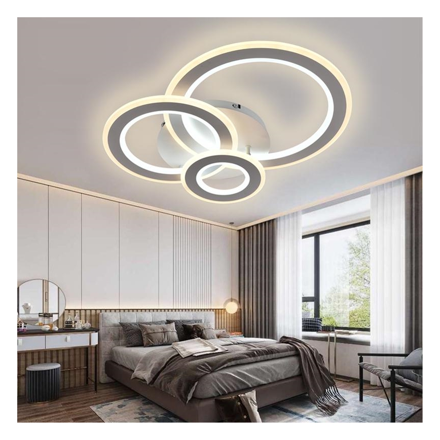 LED Dimmbarer Deckenleuchter LED/90W/230V 3000-6500K + Fernbedienung