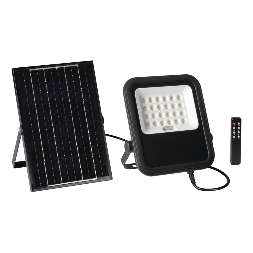 LED dimmbarer Fluter mit Solarpanel und Dämmerungssensor LED/10W/10000 mAh 3,2V IP65 + Fernbedienung