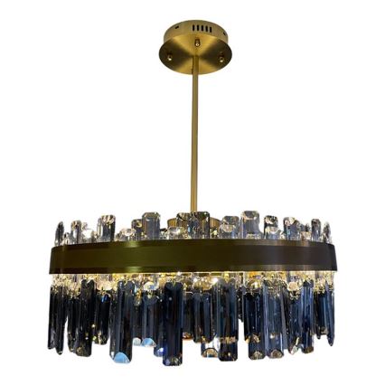 LED dimmbarer Kristall-Deckenleuchter an Stange LED/80W/230V 3000-6500K + Fernbedienung