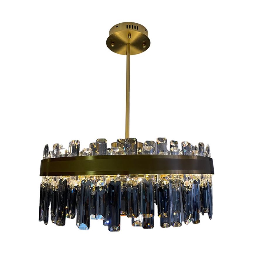 LED dimmbarer Kristall-Deckenleuchter an Stange LED/80W/230V 3000-6500K + Fernbedienung